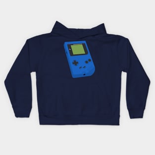 Retro Handheld Blue Kids Hoodie